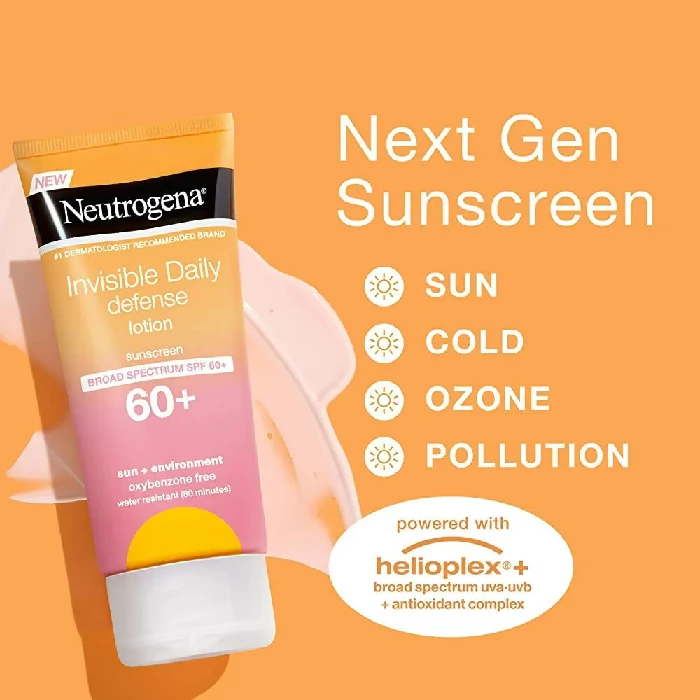Neutrogena Invisible Daily Defense Sunscreen Lotion, 88 ml-5.webp
